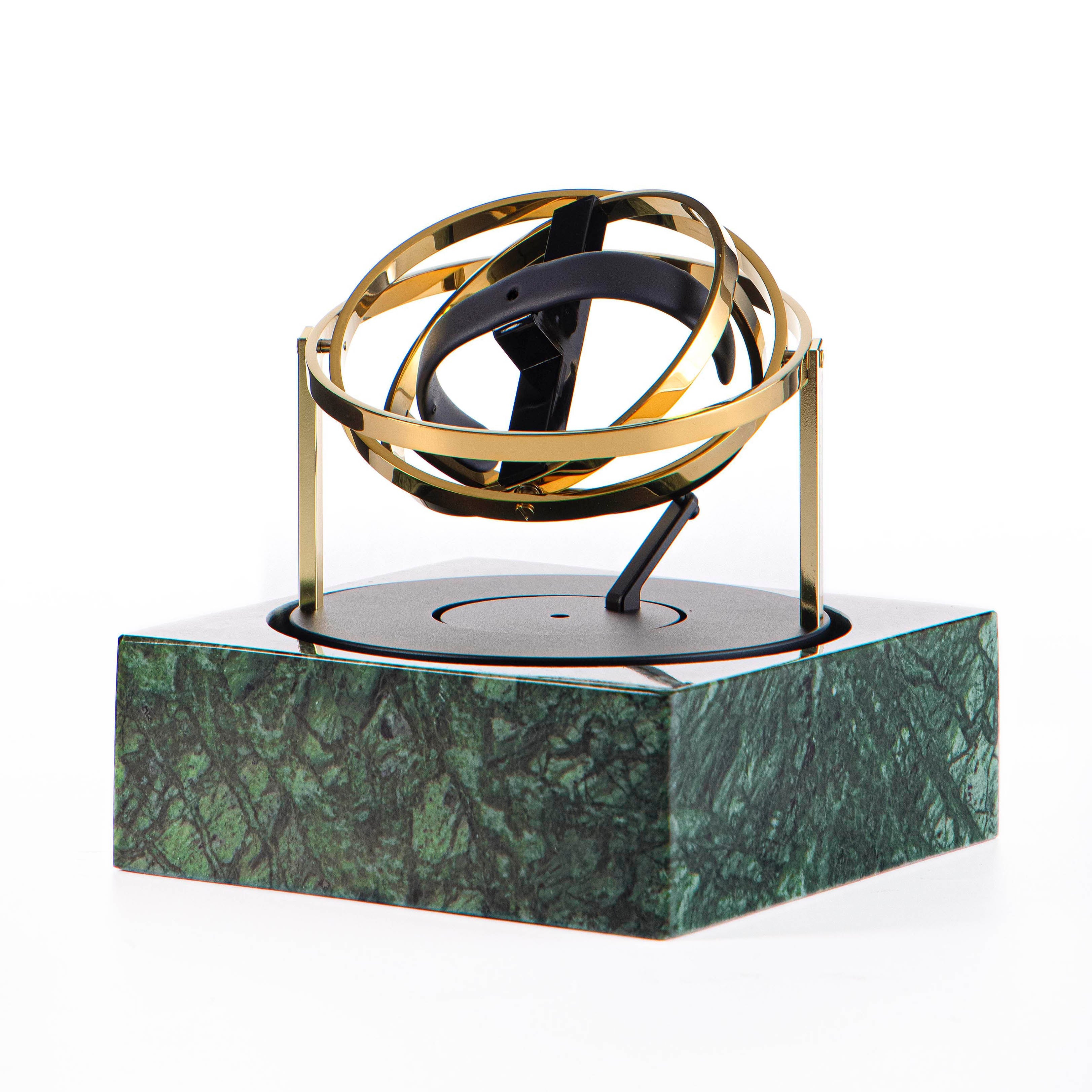 Single Watch Winder - Astronomia X1 Gold - Green Marble Edition