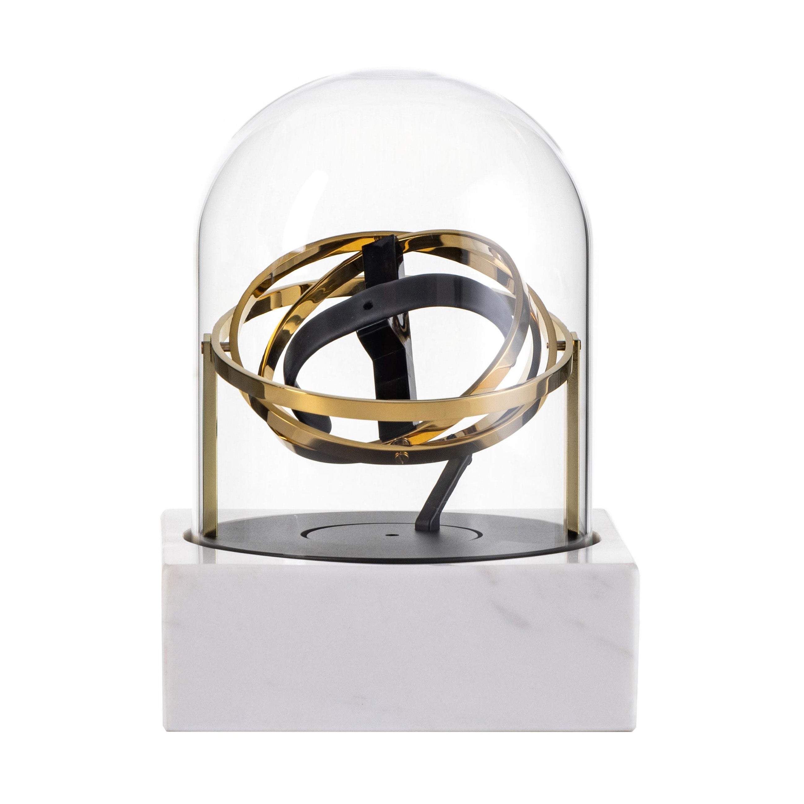 Single Watch Winder - Astronomia X1 Gold - White Marble Edition