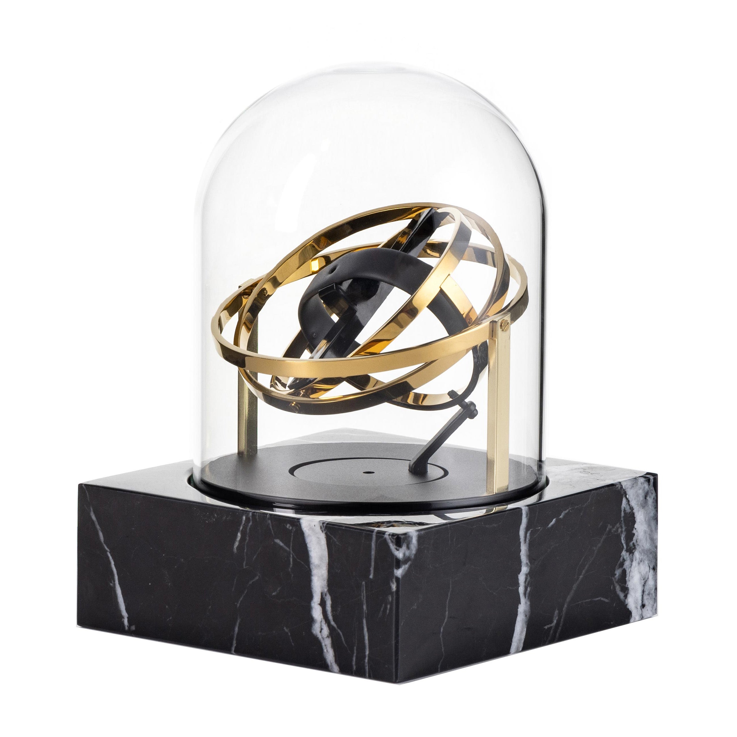 Single Watch Winder - Astronomia X1 Silver - Black Marble Edition
