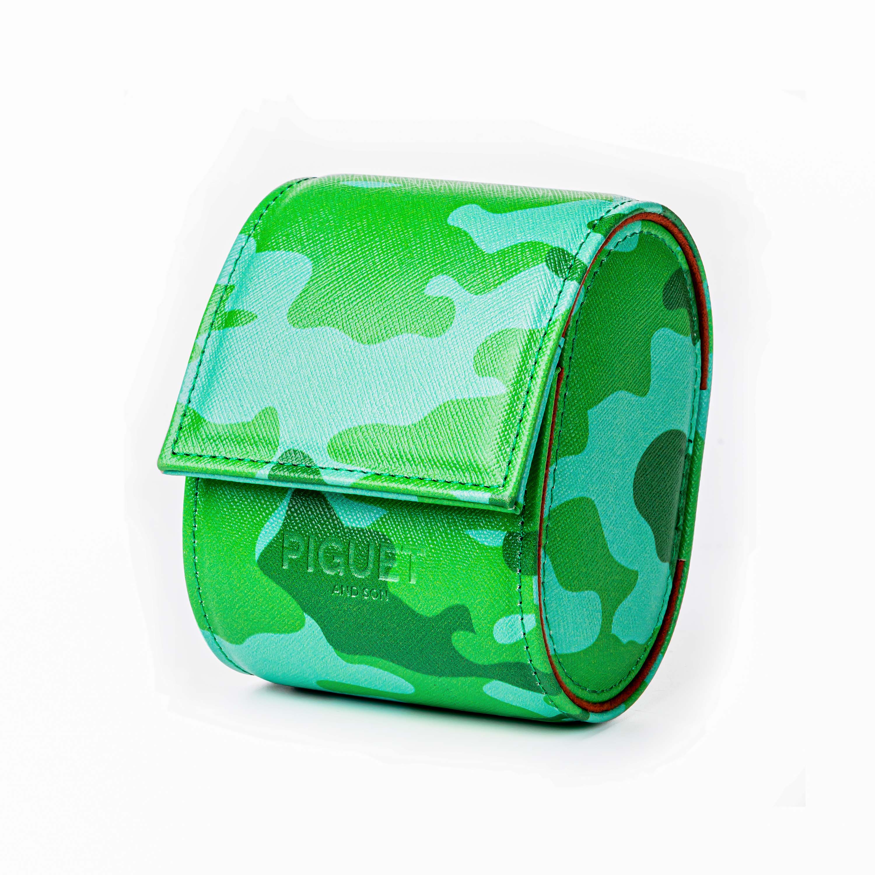 Green Camo Watch Roll - One Watch