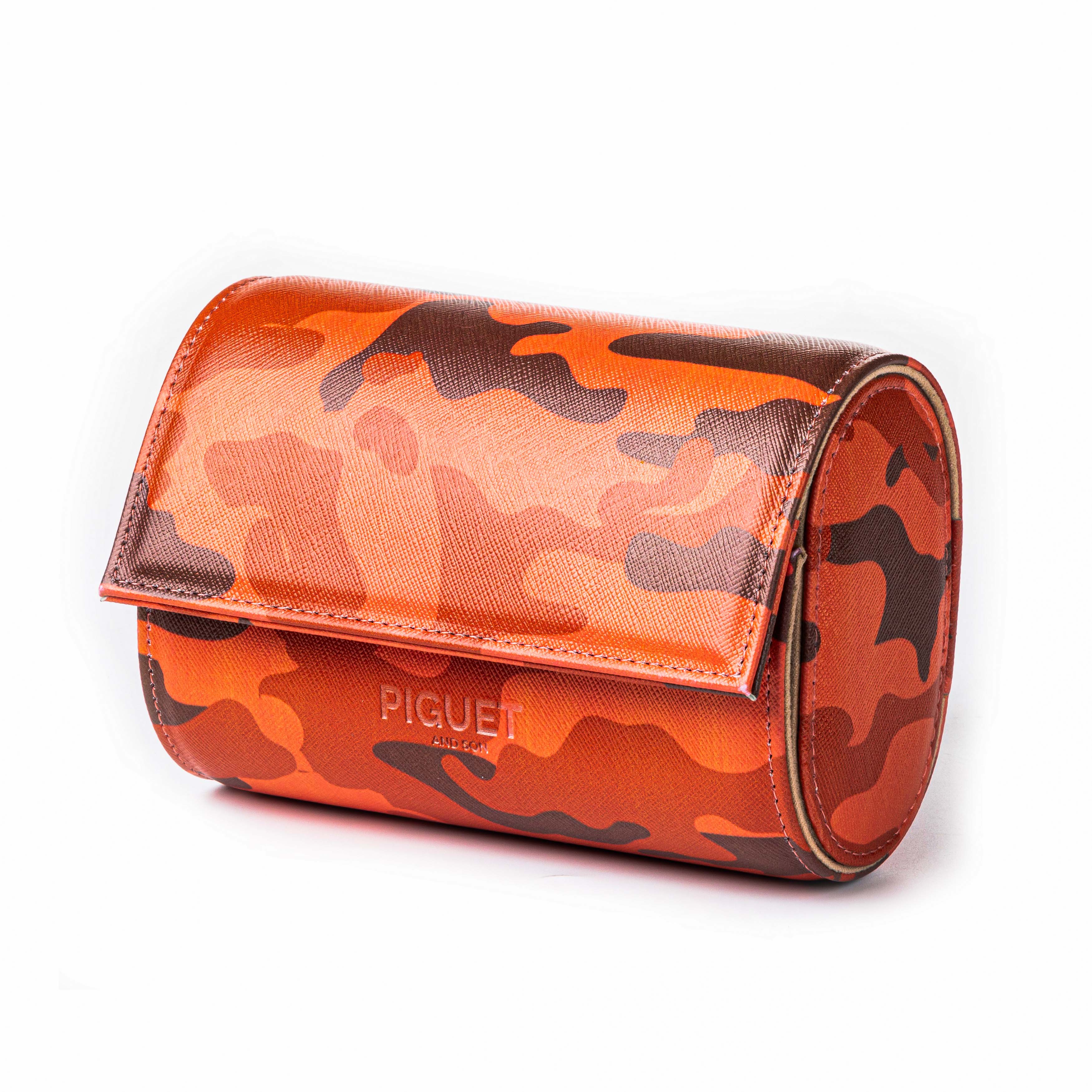 Red Camo Watch Roll - Two Watches