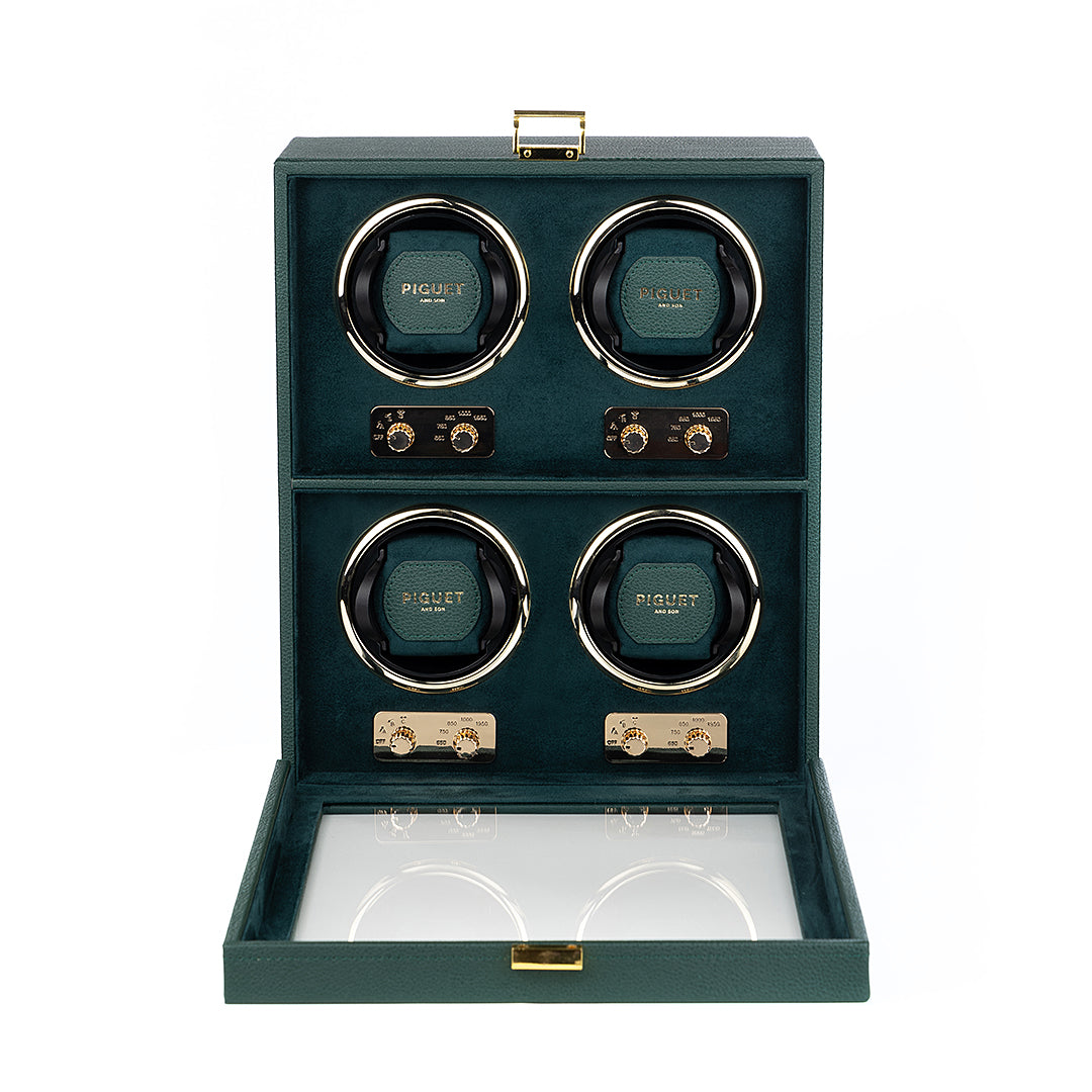 Quad Watch Winder - Racing Green Edition